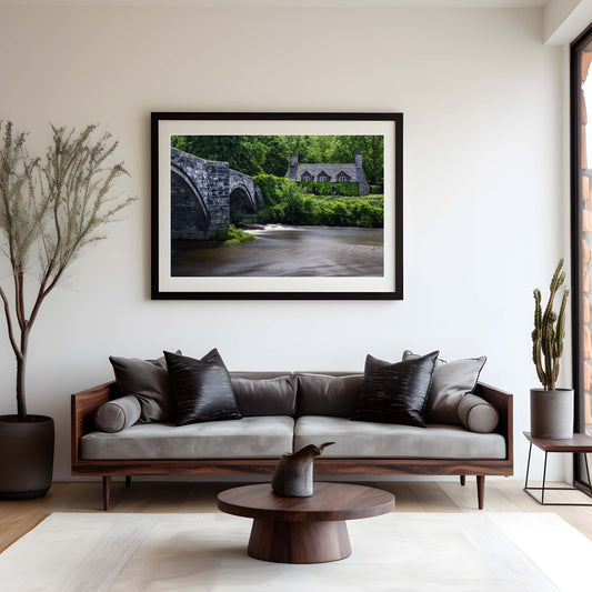 Tu Hwnt I'r Bont Tearooms Wales, Cottage Wall Art Prints, Photographs from Wales, Wales Valley Prints,Tu Hwnt I'r Bont Cottage, North Wales Prints, North Wales Photographs