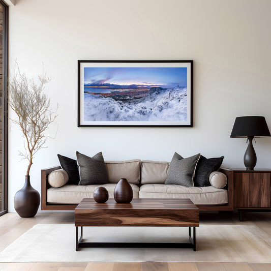 Cave Hill Snowfall Print, Wall Art Prints, Irish Photographs, Wall Hangings, Fine Art Photography, Irish Prints, Irish Photography, Fine Art Prints