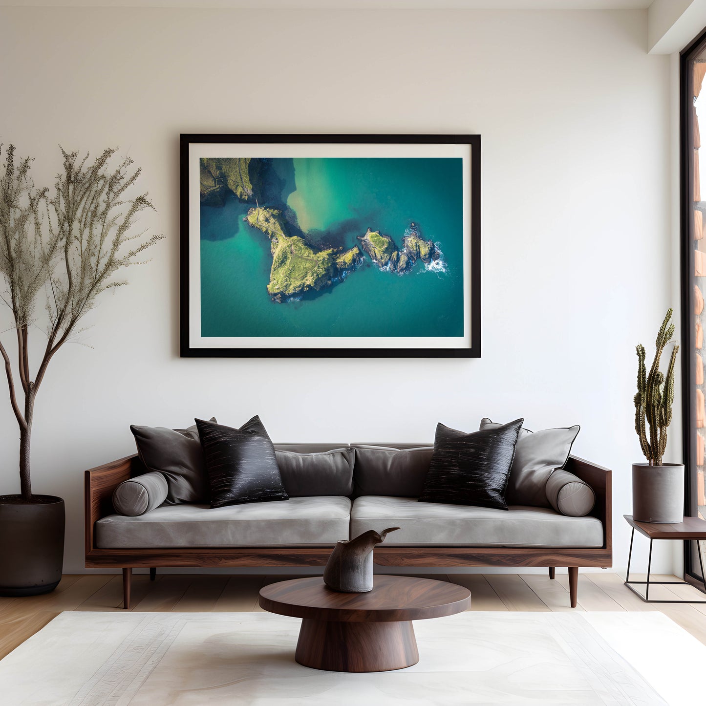 Carrick-a-rede Rope Bridge Print, North Antrim Coast Photography, Northern Ireland Photos