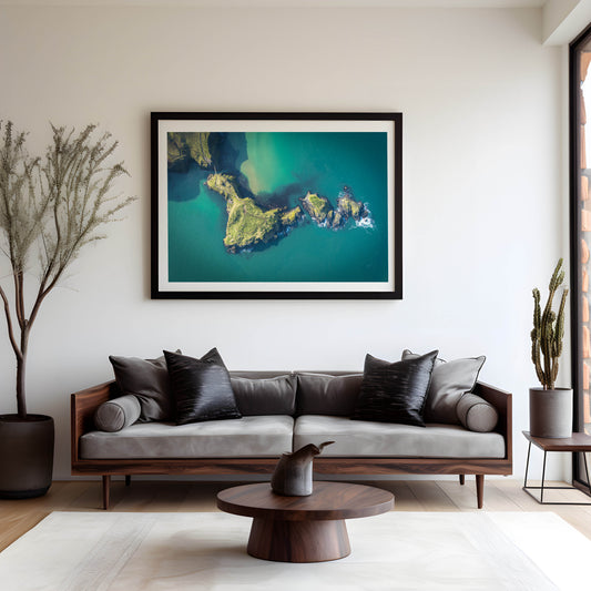 Carrick-a-rede Rope Bridge Print, North Antrim Coast Photography, Northern Ireland Photos