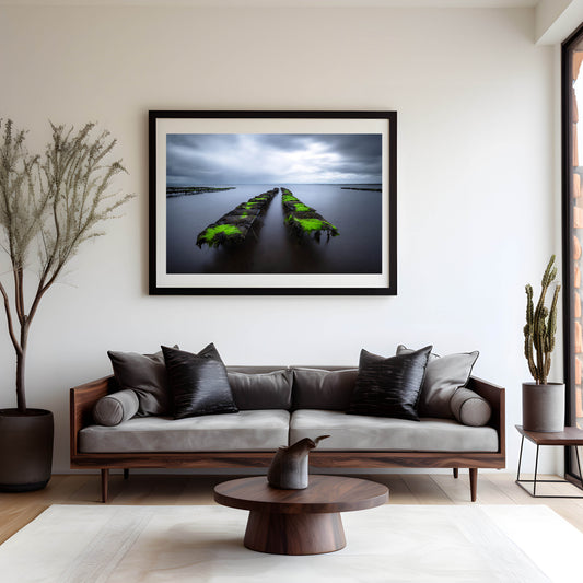 Oyster Beds Lough Foyle, Limited Edition Print, Wall Art Prints, Irish Photographs, Wall Hangings, Fine Art Photography, Irish Prints, Oyster Beds Print