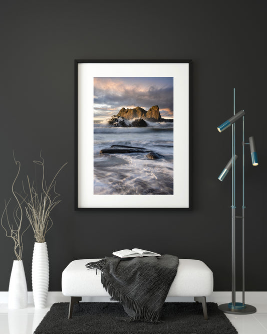 Ballintoy Sea Stacks Print.  County Antrim Prints,  Northen Ireland Photography, Wall Art Prints, Irish Photographs, Wall Hangings, Fine Art Photography, Irish Prints
