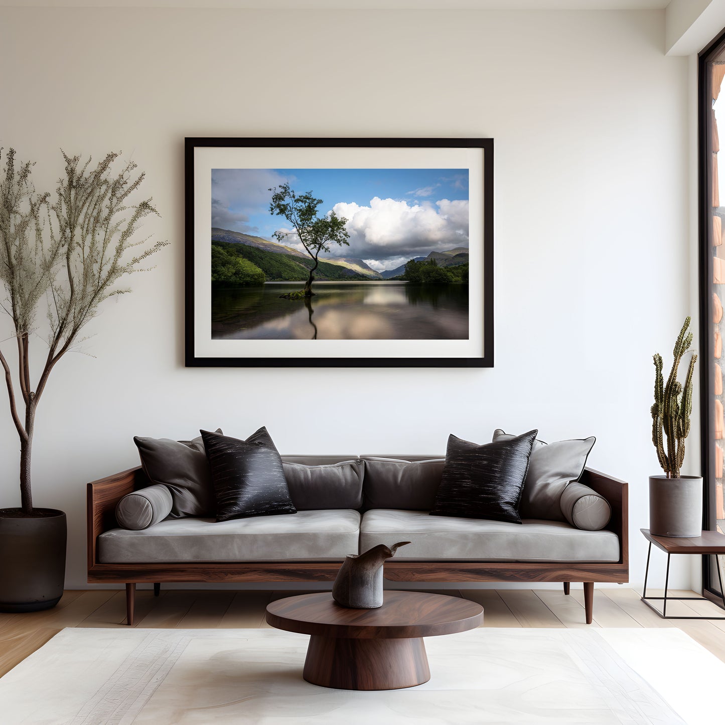 Lone Tree of Llanberis, Lonely Tree Wales, Mountains Art Prints, Photographs from Wales, Wales Valley Prints, Snowdonia National Park, North Wales Prints, North Wales Photographs,  Llyn Padarn lake