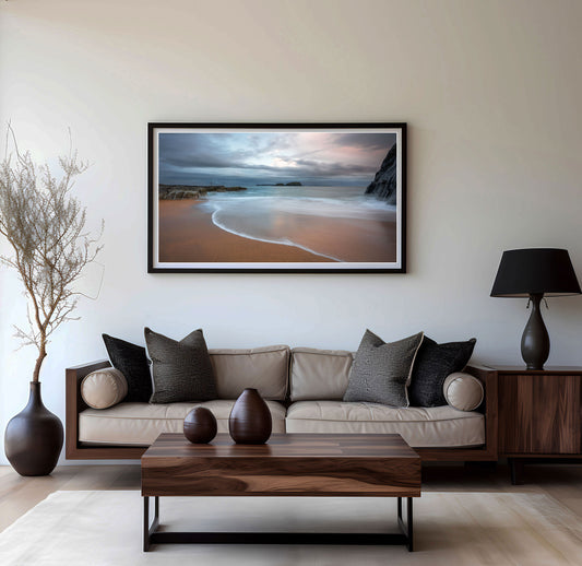 Framed beach picture