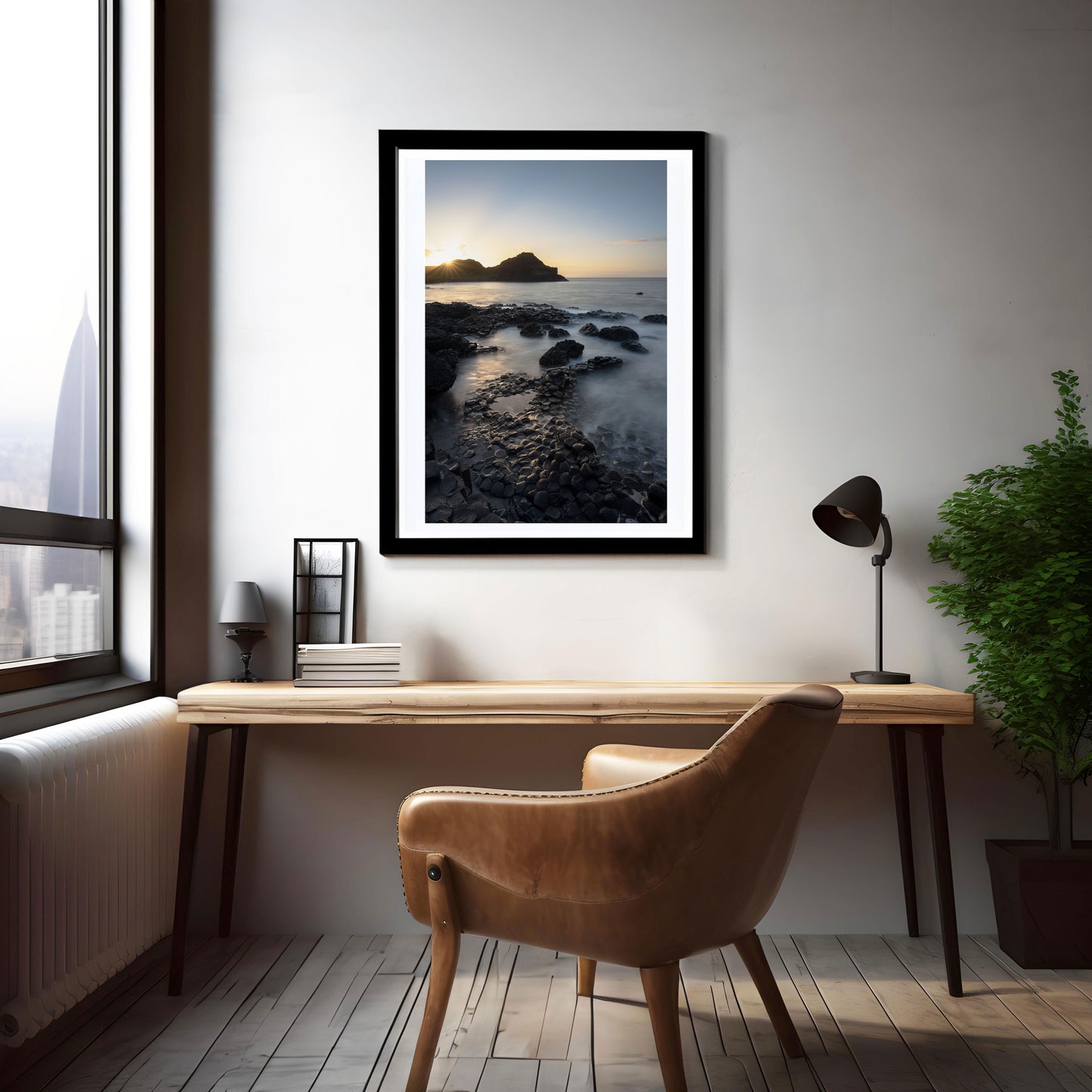 Giants Causeway Print, Causeway Coastal Prints, Irish Photographs, Wall Hangings, Sunset Giant's Causeway, Ready To Hang Frames, Causeway Pictures, Local Prints