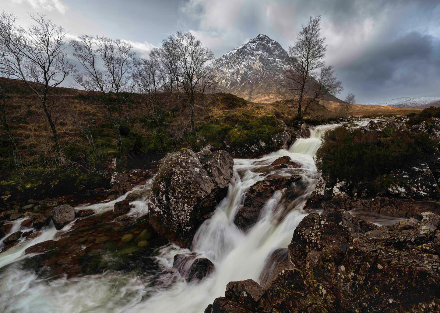 Glen Etive Mor Waterfall Glencoe Scotland