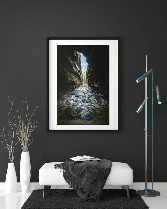 Donegal's Secret Waterfall Print, Wall Art Prints, Irish Photographs, Wall Hangings, Fine Art Photography, Irish Prints, Irish Photography, Fine Art Prints