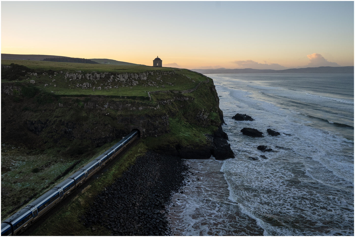 Mussenden Temple Picture, Mussenden Temple Print, Wall Art Prints, Irish Photographs, Wall Hangings, Beach Photography, Irish Prints, Home Decor Photography