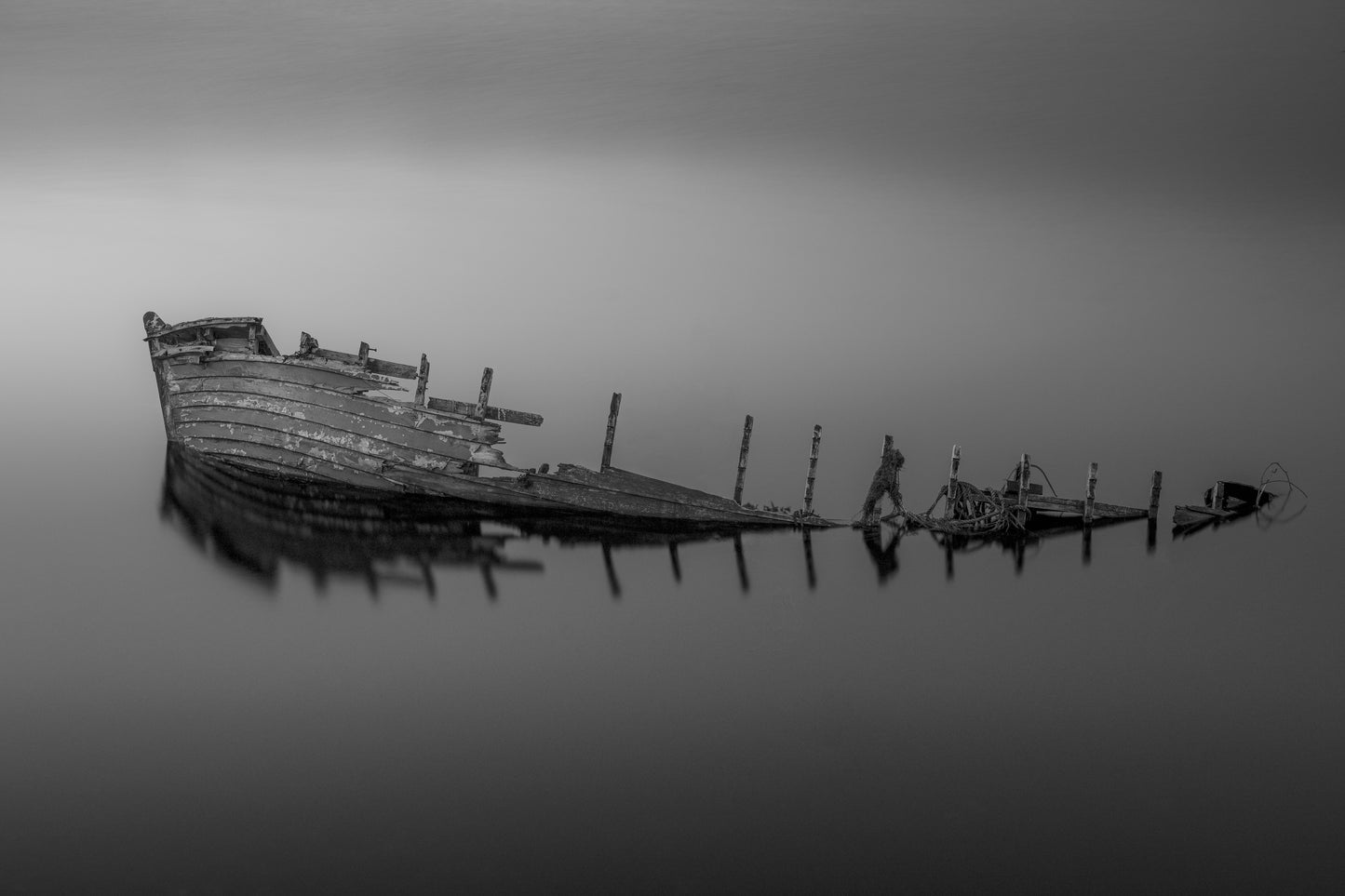 Teelin Old Sunken Boat, Limited Edition Print, Donegal Ireland