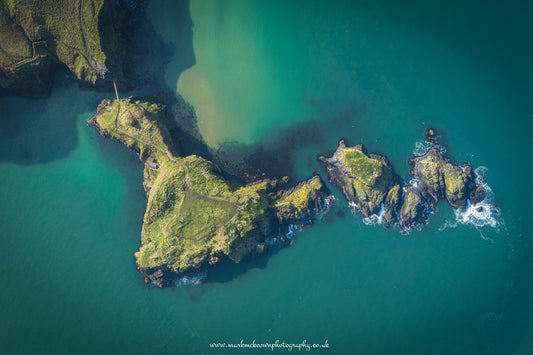 Carrick-a-rede Rope Bridge North Antrim Coast Northern Ireland.