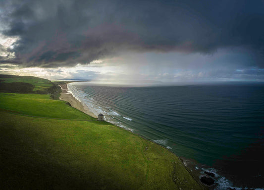 Mussenden Temple Print, Wall Art Prints, Wall Hangings, Drone Photography
